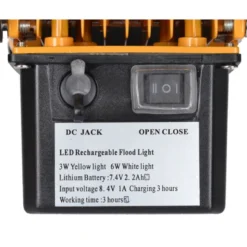 Arbejdslampe og Advarselsblink blå / rød - batteri