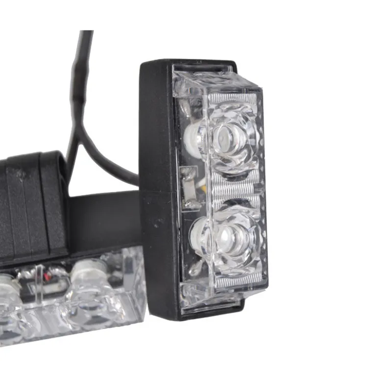 Blitzlys orange med 8 lamper + fjernbetjening
