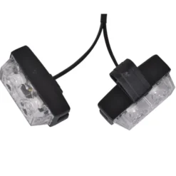 Blitzlys orange med 8 lamper + fjernbetjening