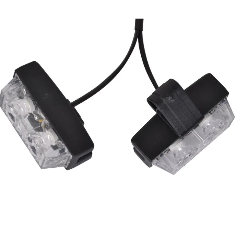Blitzlys orange med 8 lamper + fjernbetjening