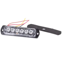 Blitzlys 6 x 3 watt - ekstra lav model