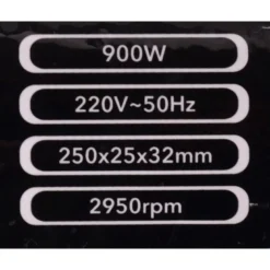 Bænksliber m/250 mm polerskiver - 900 watt