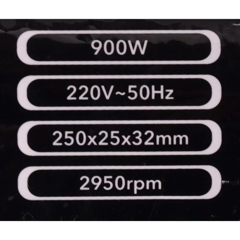 Bænksliber m/250 mm polerskiver - 900 watt