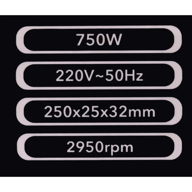 Bænksliber 250 mm - 750 watt