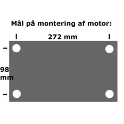 Dieselmotor 10 hk - Ø25 mm aksel