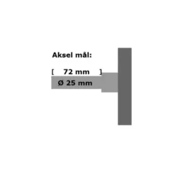 Dieselmotor 10 hk - Ø25 mm aksel