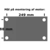 Dieselmotor - 7 hk - Ø25 mm aksel