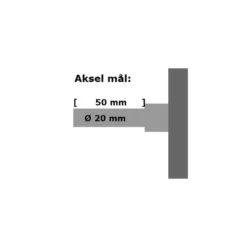 Dieselmotor - 7 hk - Ø25 mm aksel
