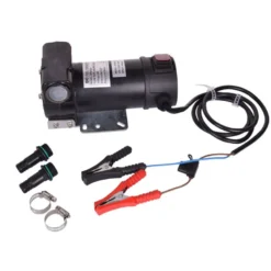 Dieselpumpe - 24 volt - med slange + håndtag