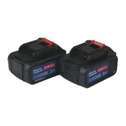 Fedtpresser med 2 stk. 21 volt batterier