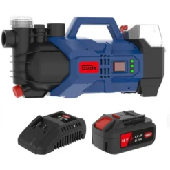 Güde Havepumpe med 18 volt 4 Ah batteri