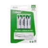Genopladelige AAA batterier LR03 - Lithium m. USB-C