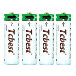 Genopladelige AA batterier LR6 - Lithium m. USB-C