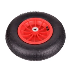 Hjul til trillebør 4.80/4.00-8 - plastikfælg - Ø12 mm aksel