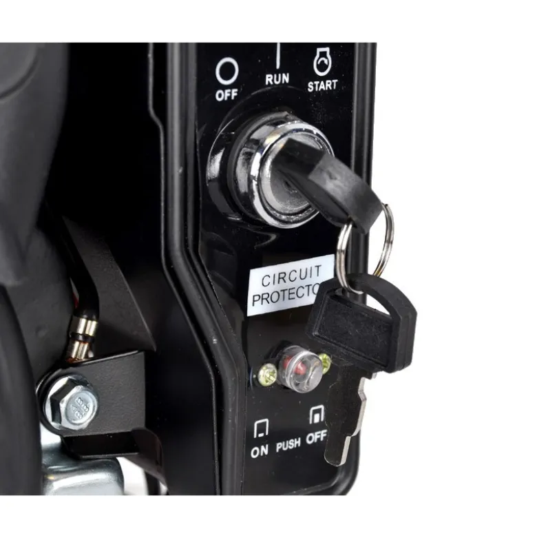 6,5 hk benzinmotor med elstart 20 mm aksel