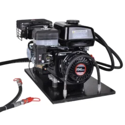 Hydraulikstation med 6,5 hk benzinmotor og tank