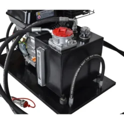 Hydraulikstation med 6,5 hk benzinmotor og tank