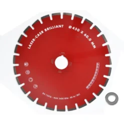 450 mm diamantskive "åben" asfalt Ø60 mm hul + adapter