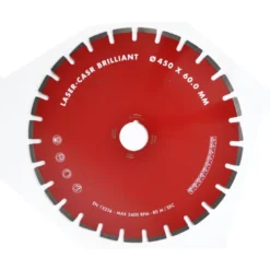 450 mm diamantskive "åben" asfalt Ø60 mm hul + adapter