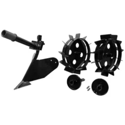 Plov (dobbelt) og hjul til havemaskine / mini traktor