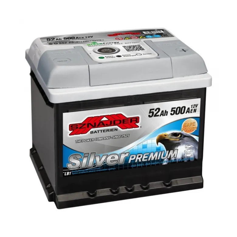Silver Premium Batteri 12 volt - 52 Ah