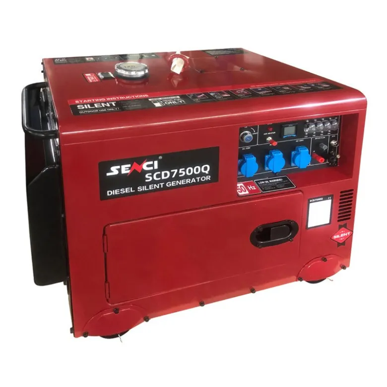 Støjsvag Dieselgenerator 5.200 watt / 230 volt