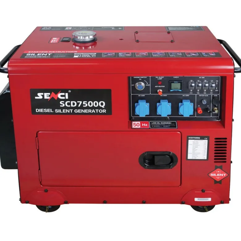 Støjsvag Dieselgenerator 5.200 watt / 230 volt
