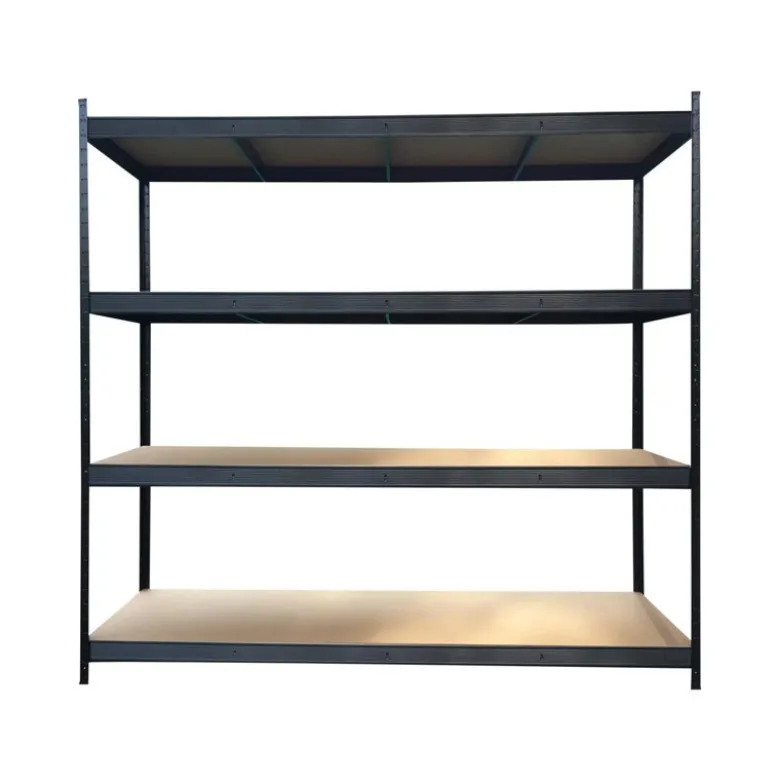 Stålreol med 4 MDF hylder - 200 x 220 x 70 cm
