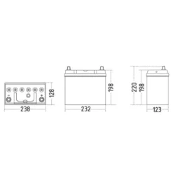 Sznajder Batteri 12 volt 45 Ah - til_ XN10
