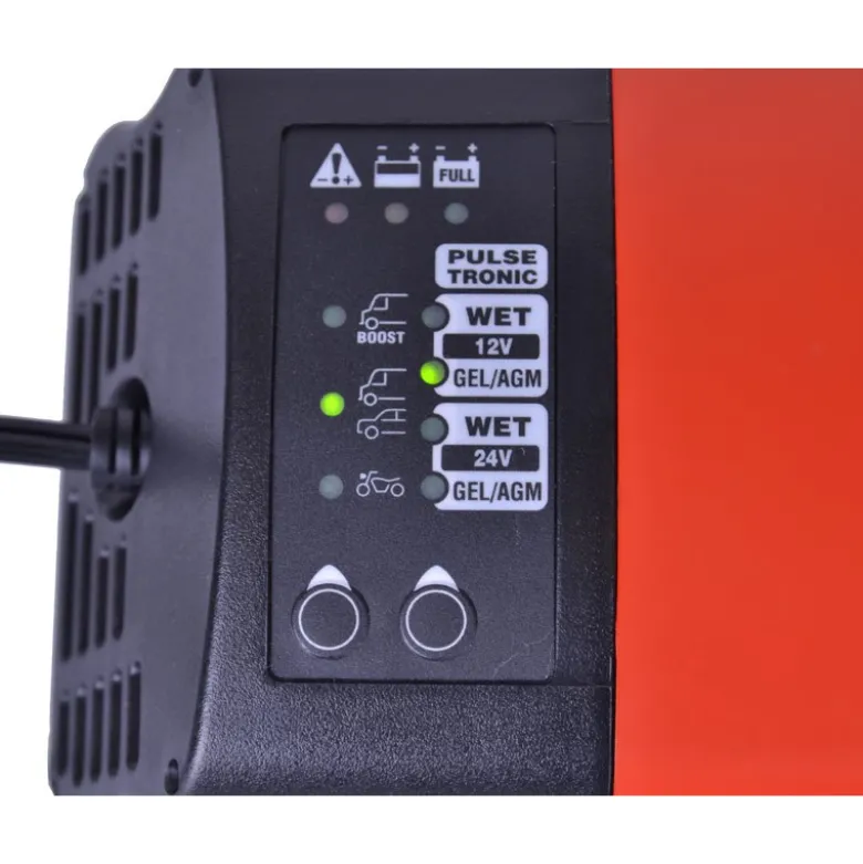 Telwin PULSE TRONIC - Impuls batterilader til 12 + 24 volt