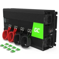 2000/4000 watt Inverter DC 12V til AC 230V - REN sinus