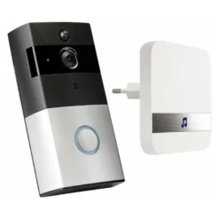 Wifi Video dørklokke med modtager + app