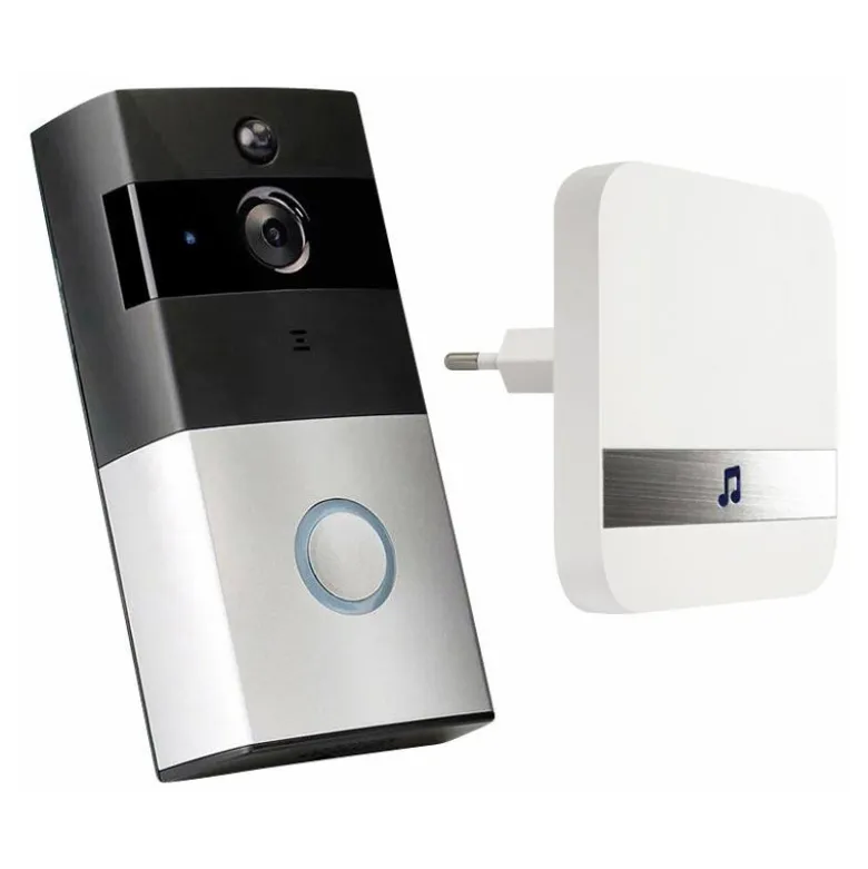 Wifi Video dørklokke med modtager + app